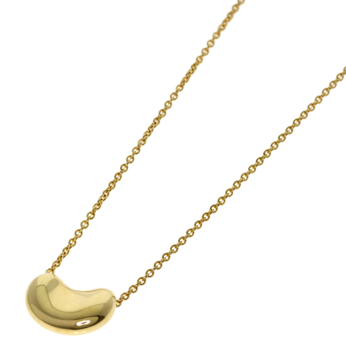 TIFFANY&Co. Bean Necklace K18 Yellow Gold Ladies [Used]