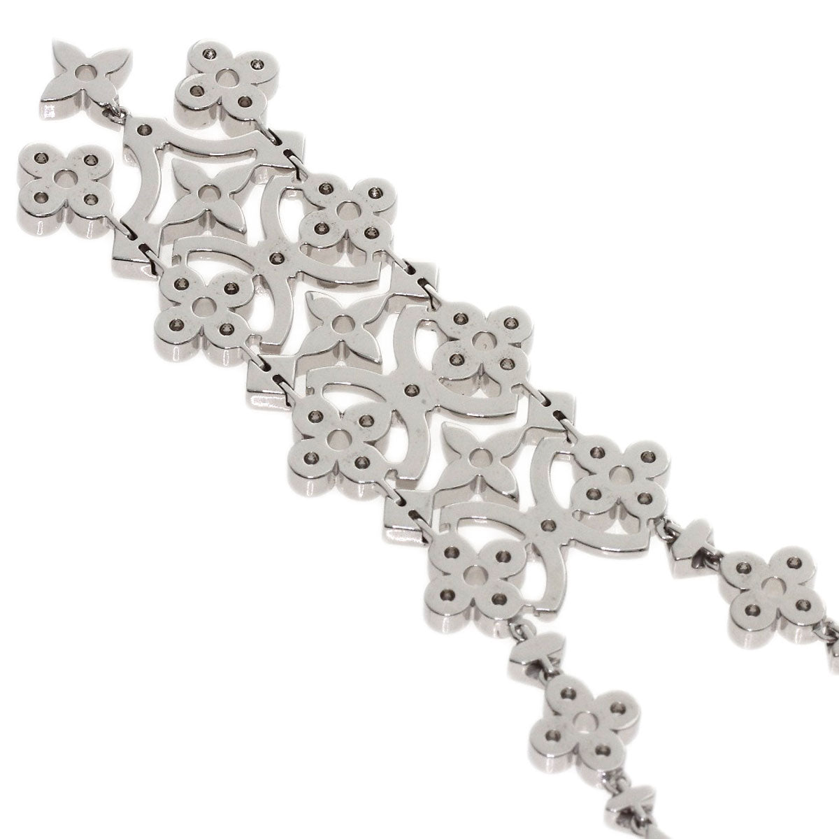 LOUIS VUITTON Dentelle Diamond Necklace K18 White Gold Ladies [Used]