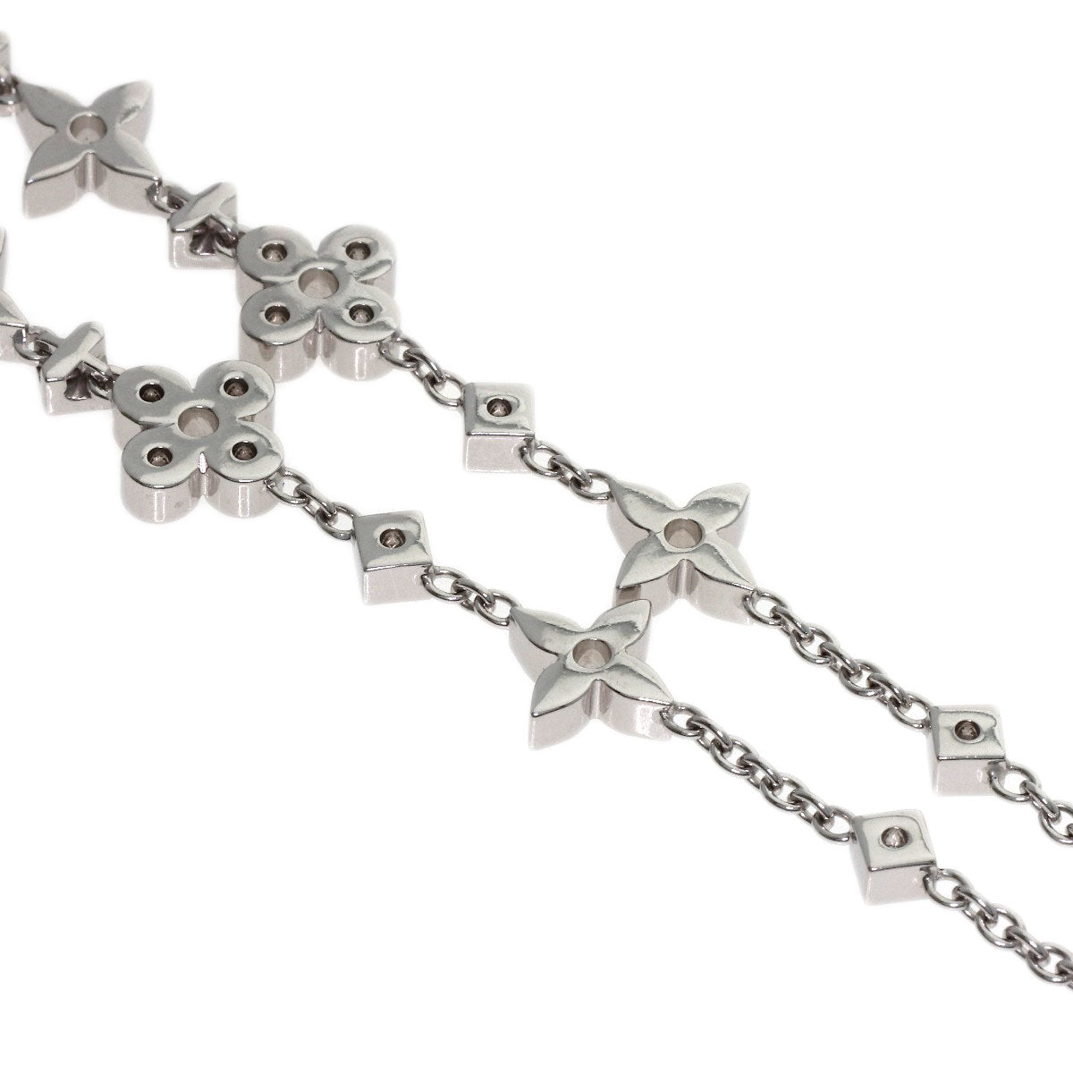 LOUIS VUITTON Dentelle Diamond Necklace K18 White Gold Ladies [Used]