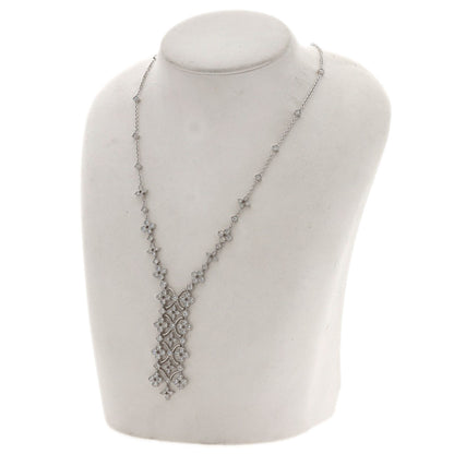 LOUIS VUITTON Dentelle Diamond Necklace K18 White Gold Ladies [Used]
