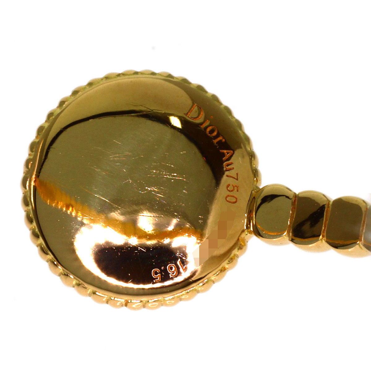 Dior Rose de Vent Shell Diamond Bracelet K18 Yellow Gold Ladies [Used]