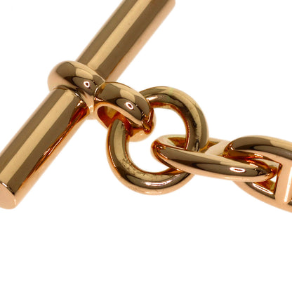 HERMES Shane Dunkle PM 17 frames Bracelet K18 Pink Gold Ladies [Used]