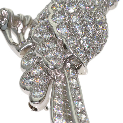 TIFFANY&Co. Bird motif diamond sapphire Brooch Platinum PT950 Ladies [Used]