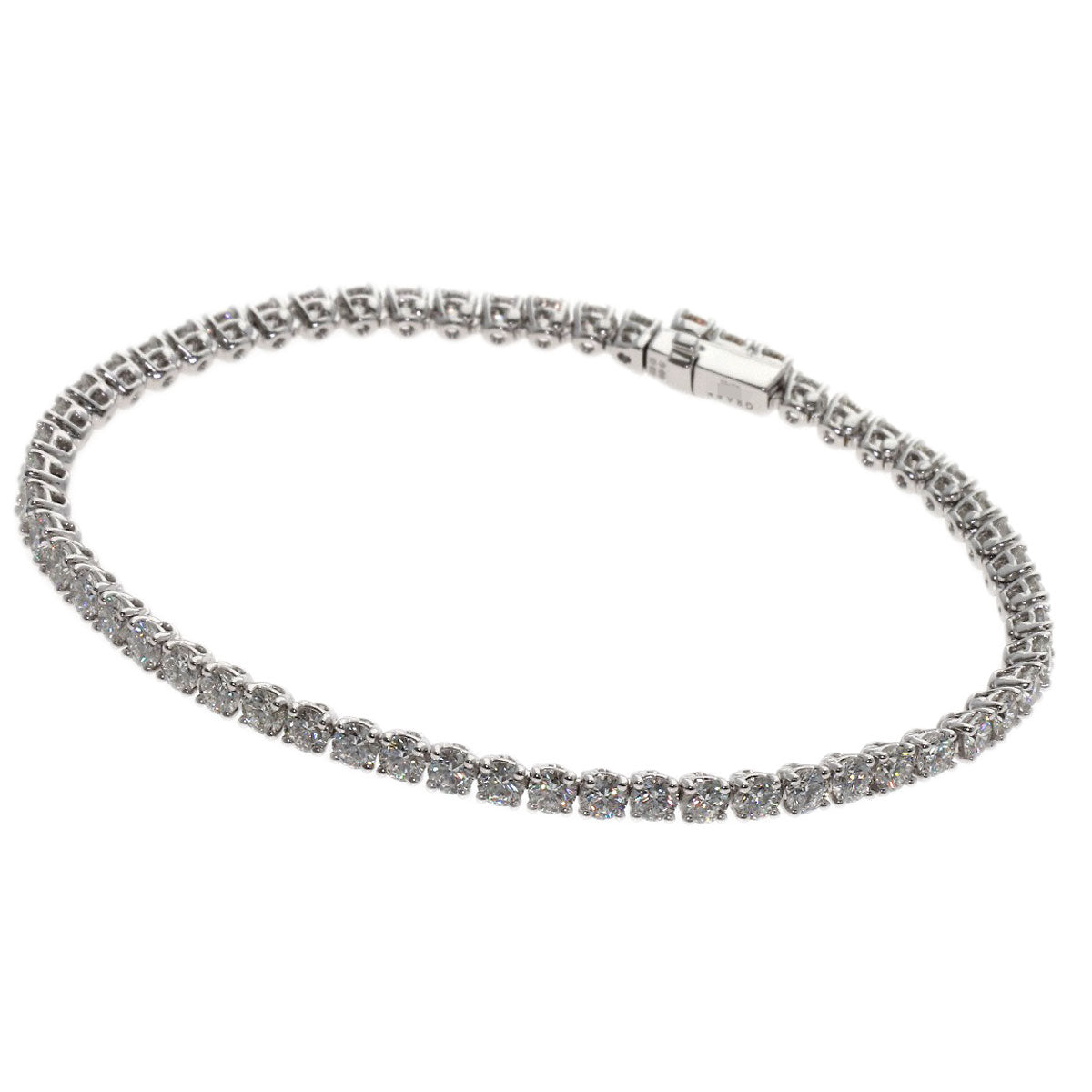 GRAFF Round Diamond Slim Bracelet K18 White Gold Ladies [Used]