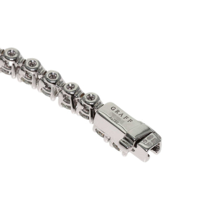 GRAFF Round Diamond Slim Bracelet K18 White Gold Ladies [Used]
