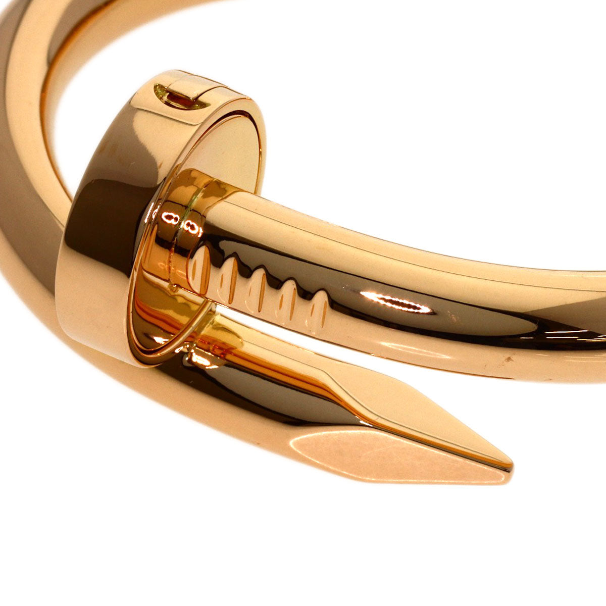 CARTIER Just Uncle # 16 Bracelet K18 Pink Gold Ladies [Used]