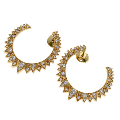 PIAGET Sunlight Diamond earring K18 Pink Gold Ladies [Used]