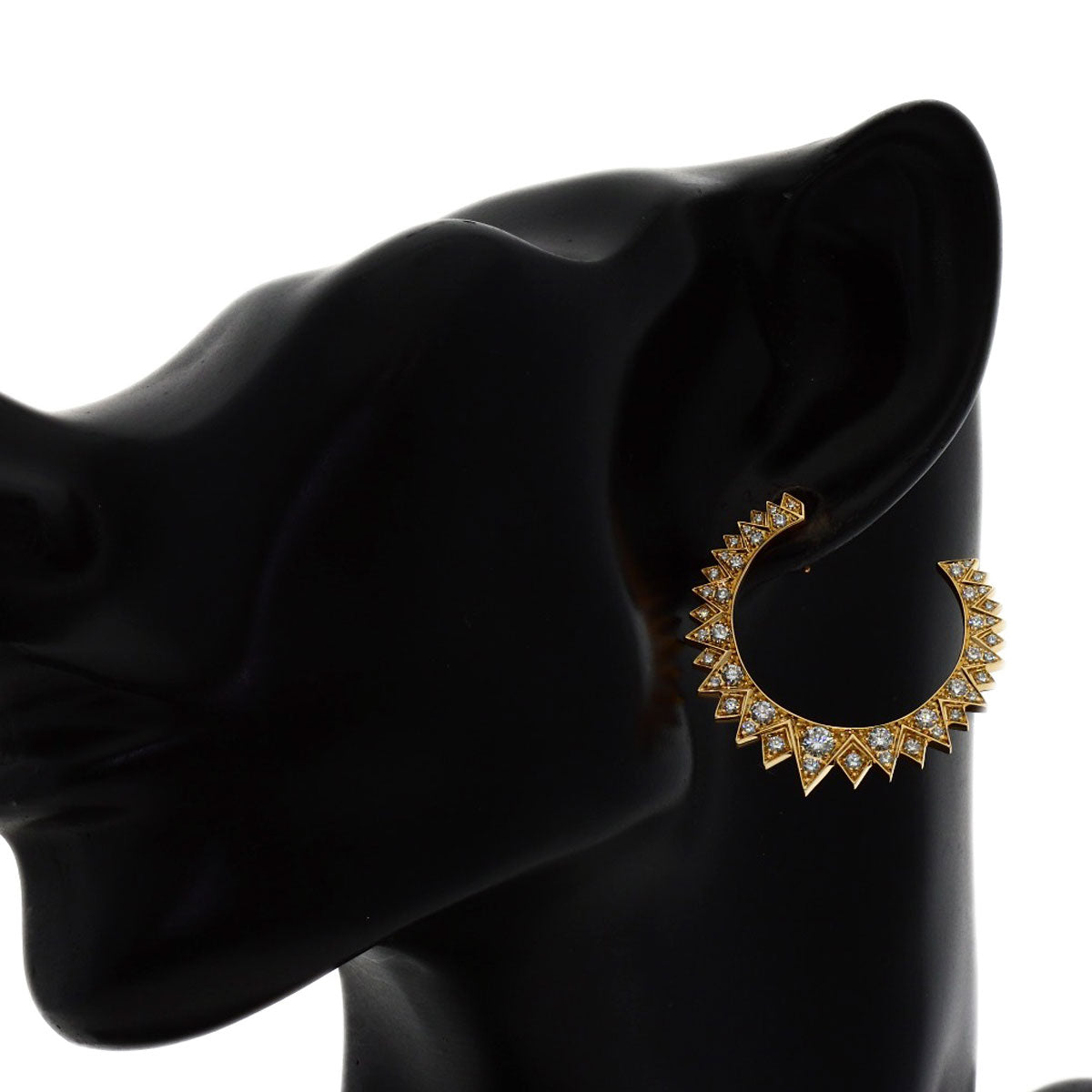 PIAGET Sunlight Diamond earring K18 Pink Gold Ladies [Used]