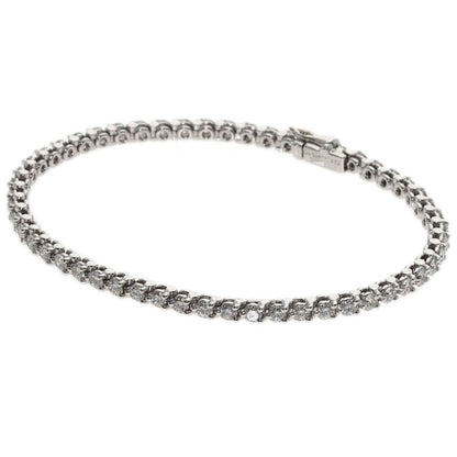 CARTIER Tennis Diamond Bracelet Platinum PT950 Ladies [Used]