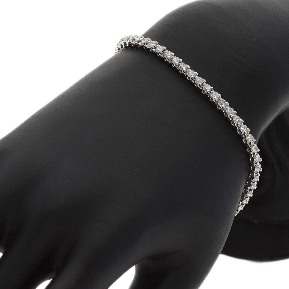 CARTIER Tennis Diamond Bracelet Platinum PT950 Ladies [Used]
