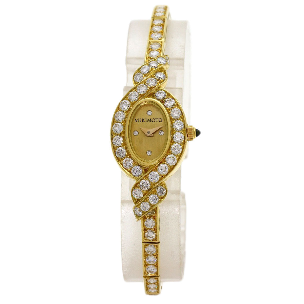 MIKIMOTO Jewelry watch Diamond Watches K18 Yellow Gold/K18YGxDiamond Ladies