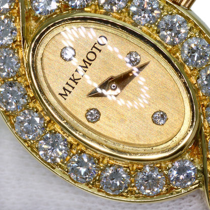 MIKIMOTO Jewelry watch Diamond Watches K18 Yellow Gold/K18YGxDiamond Ladies