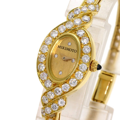 MIKIMOTO Jewelry watch Diamond Watches K18 Yellow Gold/K18YGxDiamond Ladies