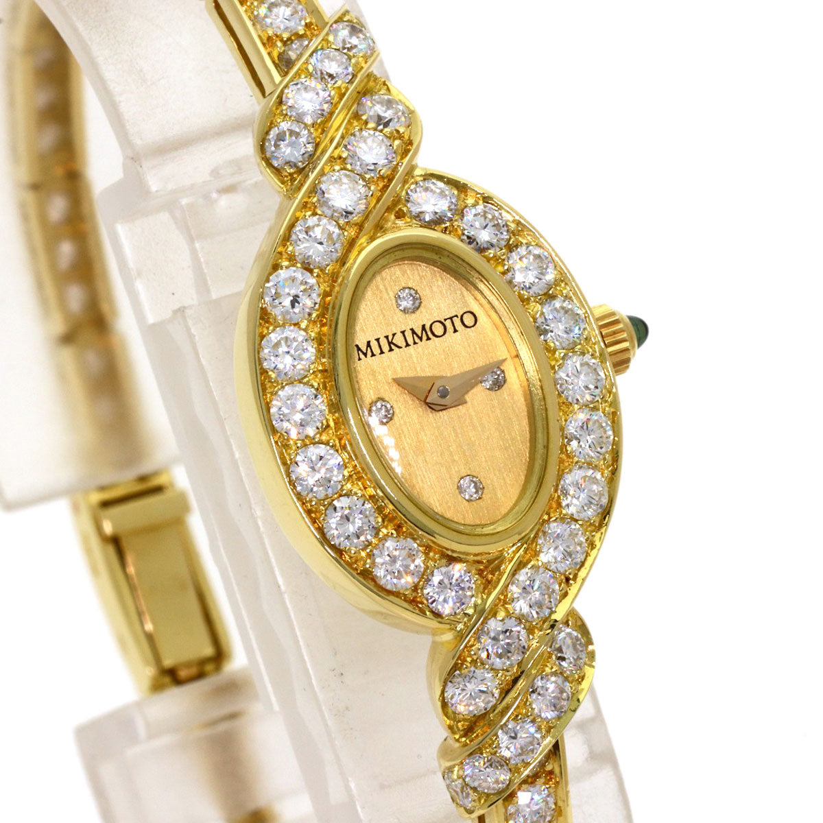 MIKIMOTO Jewelry watch Diamond Watches K18 Yellow Gold/K18YGxDiamond Ladies