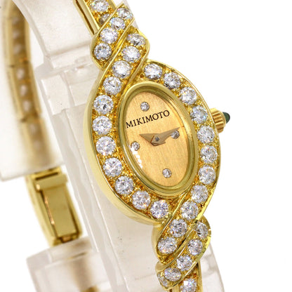 MIKIMOTO Jewelry watch Diamond Watches K18 Yellow Gold/K18YGxDiamond Ladies