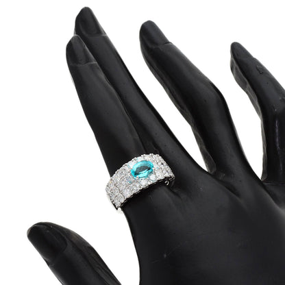 TASAKI Paraiba tourmaline Diamond Ring Platinum PT900 Ladies [Used]