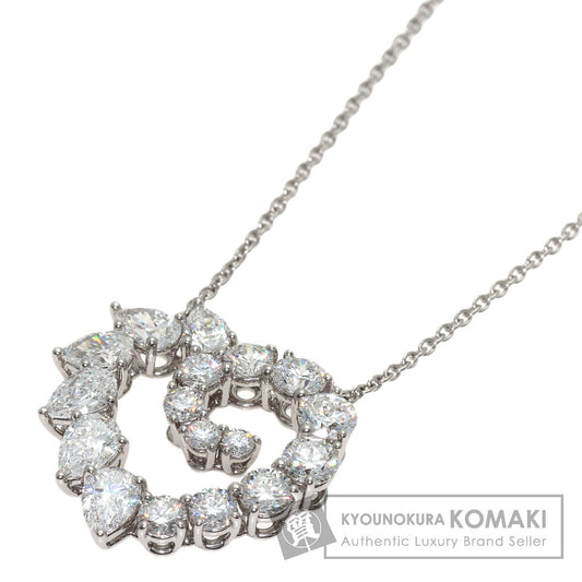 HARRY WINSTON Open cluster diamond Necklace Platinum PT950 Ladies [Used]