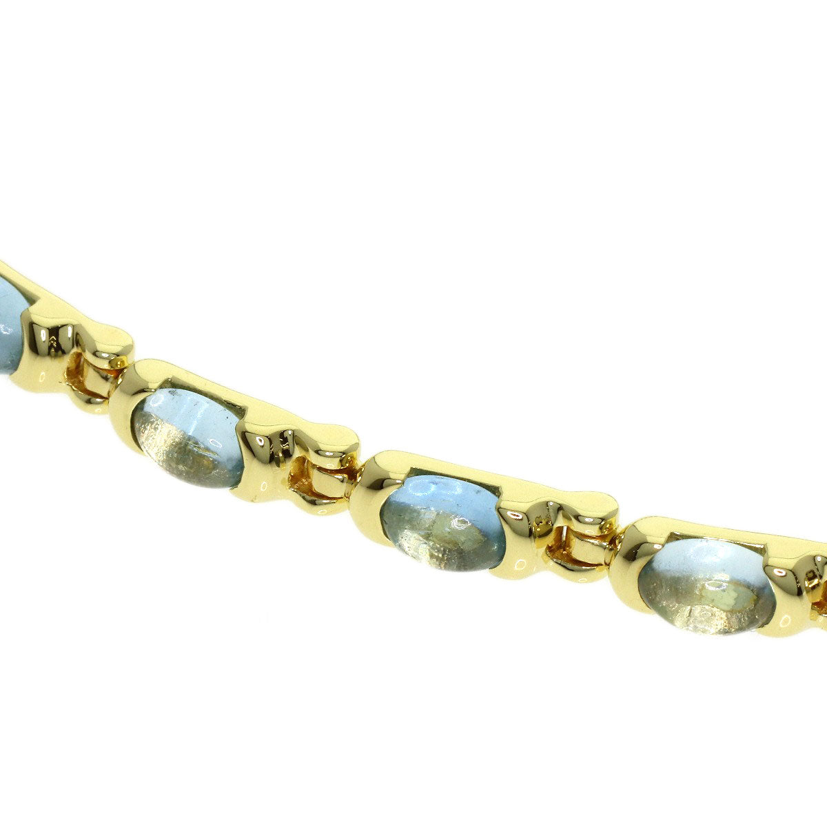 TIFFANY&Co. Aquamarine Bracelet K18 Yellow Gold Ladies [Used]
