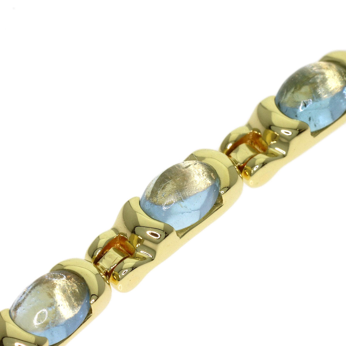 TIFFANY&Co. Aquamarine Bracelet K18 Yellow Gold Ladies [Used]