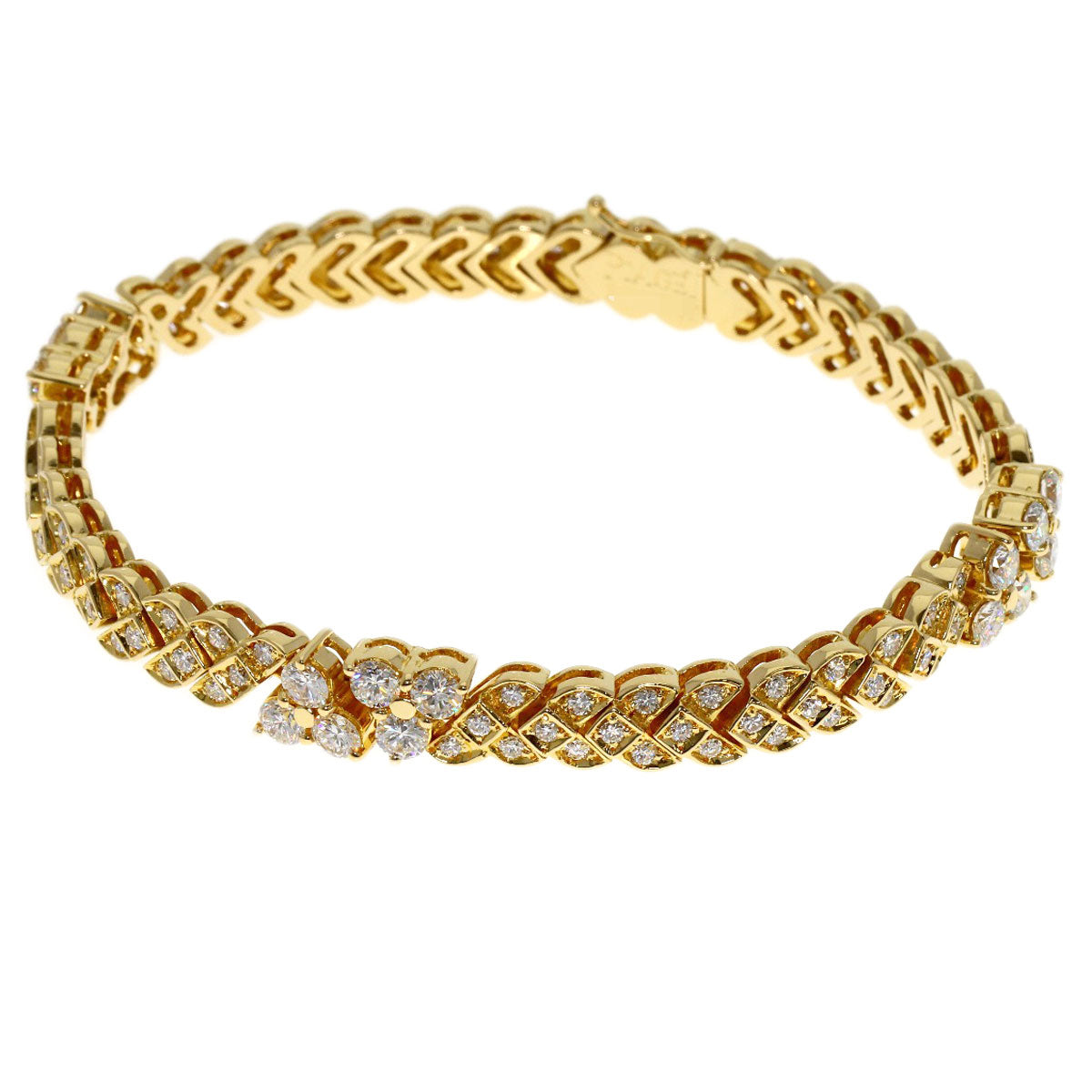 PIAGET Diamond Bracelet K18 Yellow Gold Ladies [Used]