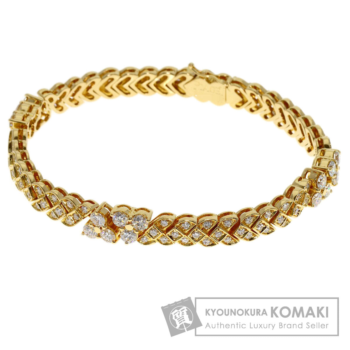 PIAGET Diamond Bracelet K18 Yellow Gold Ladies [Used]