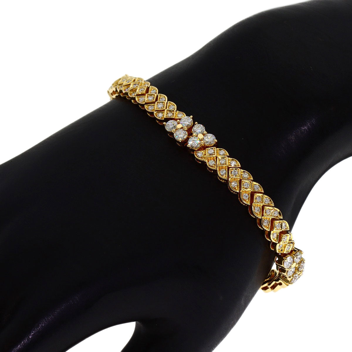 PIAGET Diamond Bracelet K18 Yellow Gold Ladies [Used]