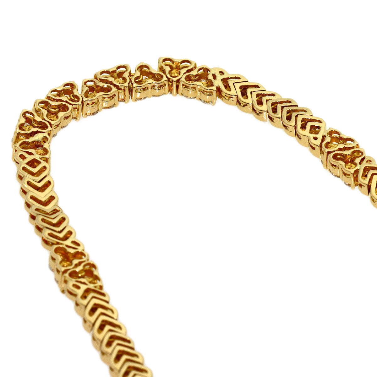 PIAGET Full diamond Necklace K18 Yellow Gold Ladies [Used]