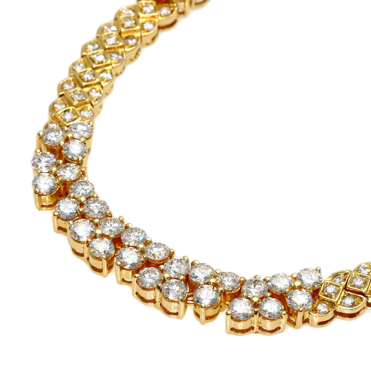 PIAGET Full diamond Necklace K18 Yellow Gold Ladies [Used]