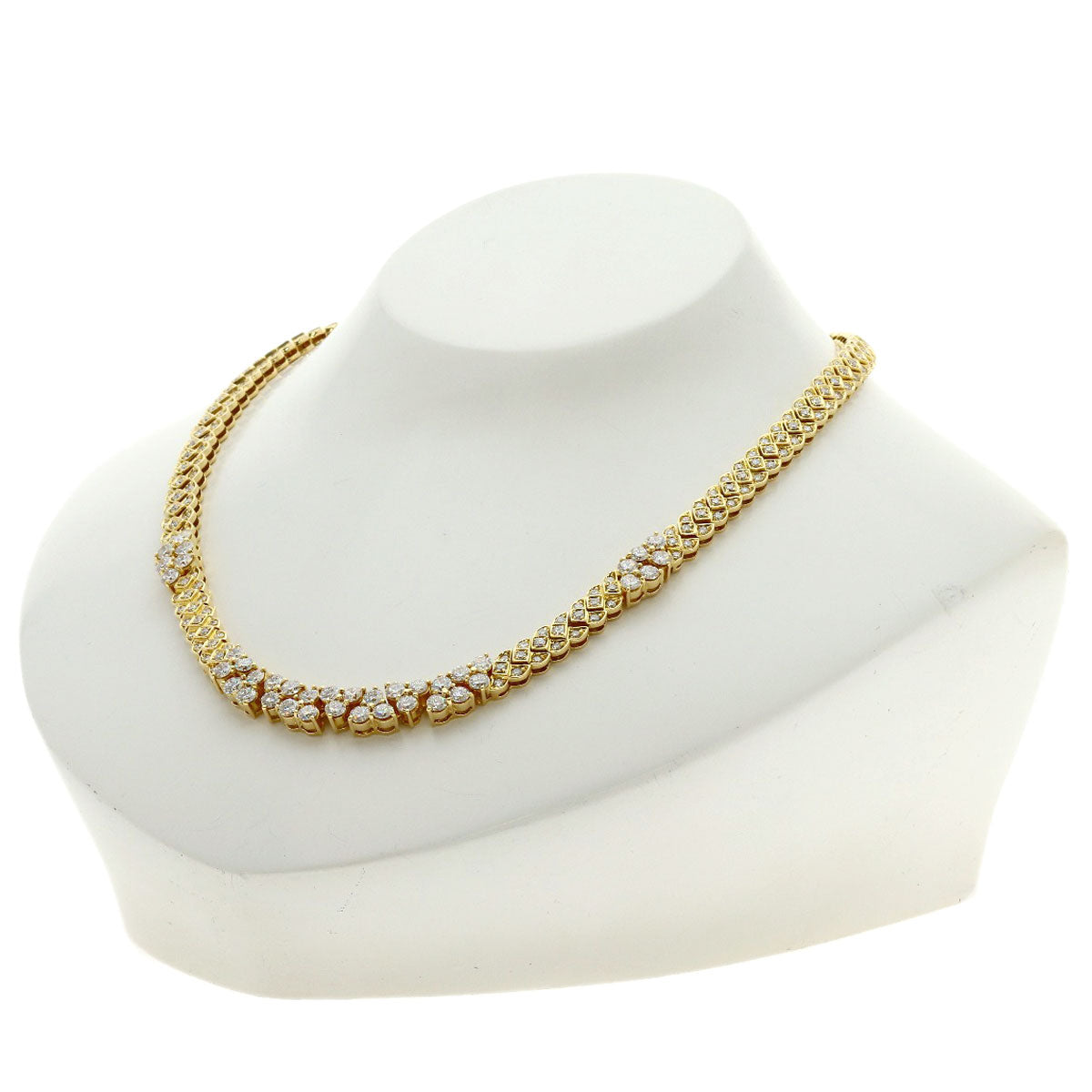 PIAGET Full diamond Necklace K18 Yellow Gold Ladies [Used]