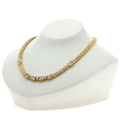 PIAGET Full diamond Necklace K18 Yellow Gold Ladies [Used]