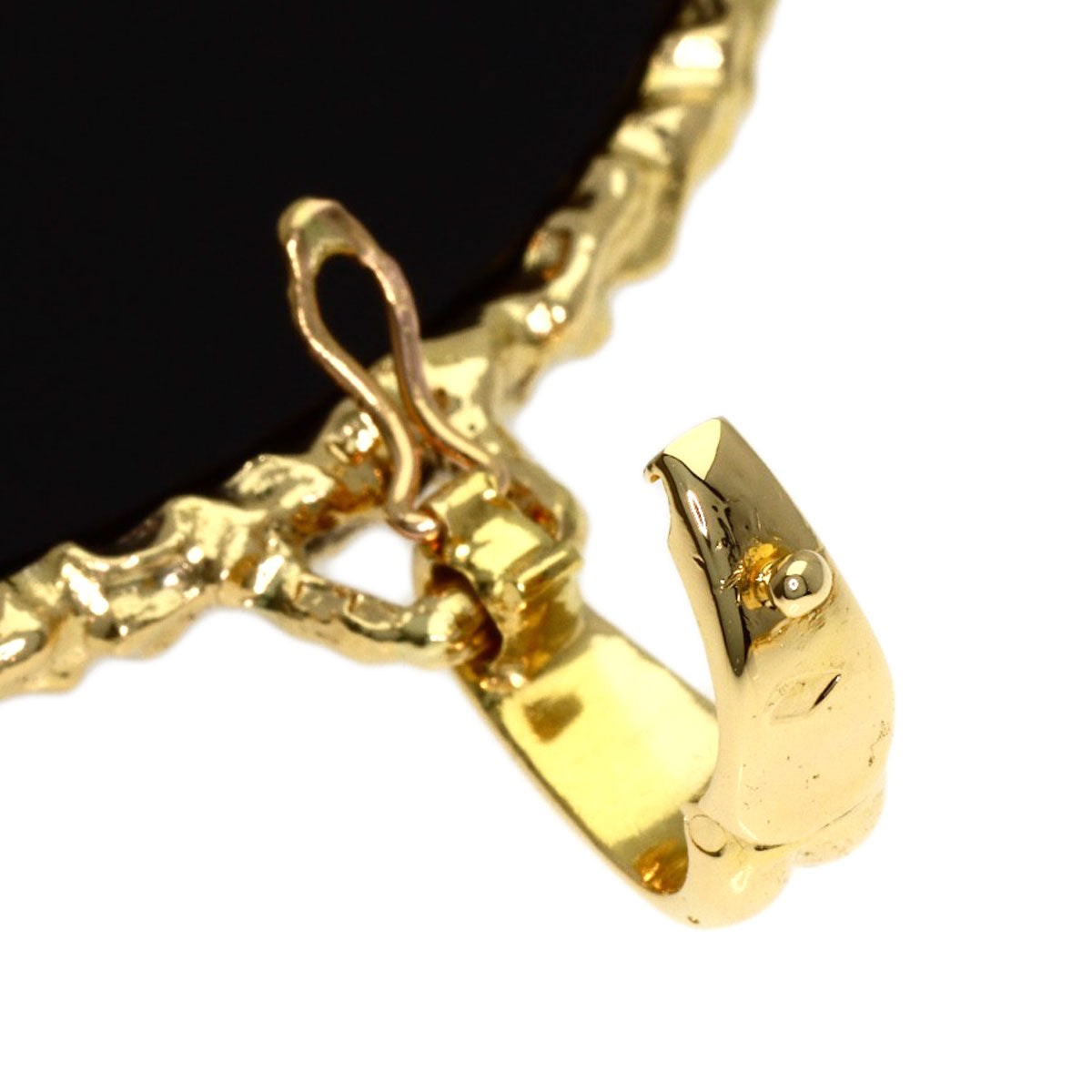 FRED Eagle motif Ruby Diamond Necklace K18 Yellow Gold Ladies [Used]