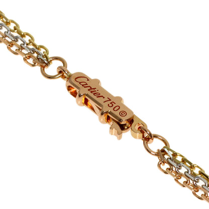 CARTIER Trinity Diamond Necklace K18 Yellow Gold K18 White GoldLadies [Used]