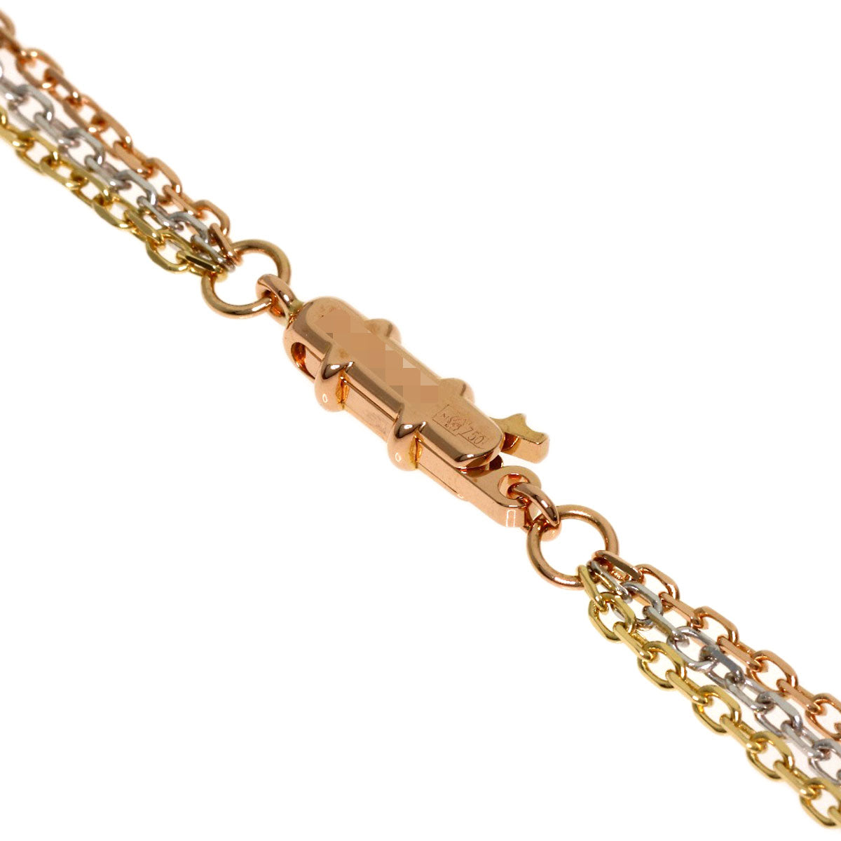 CARTIER Trinity Diamond Necklace K18 Yellow Gold K18 White GoldLadies [Used]
