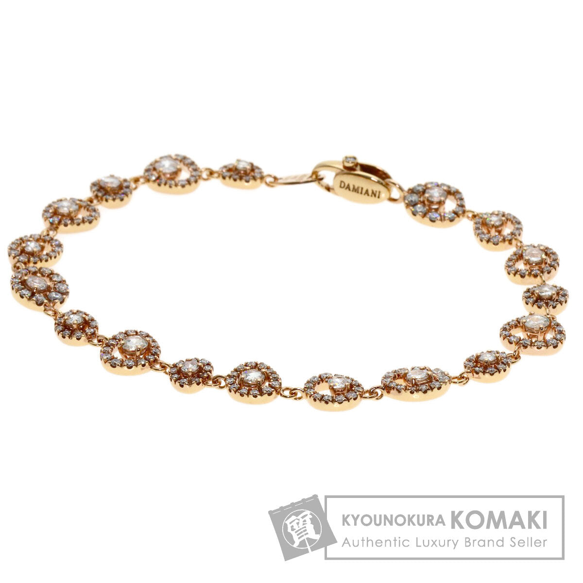Damiani Juliet Diamond Bracelet K18 Pink Gold Ladies [Used]