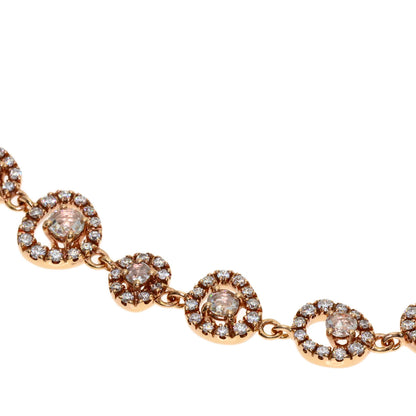 Damiani Juliet Diamond Bracelet K18 Pink Gold Ladies [Used]