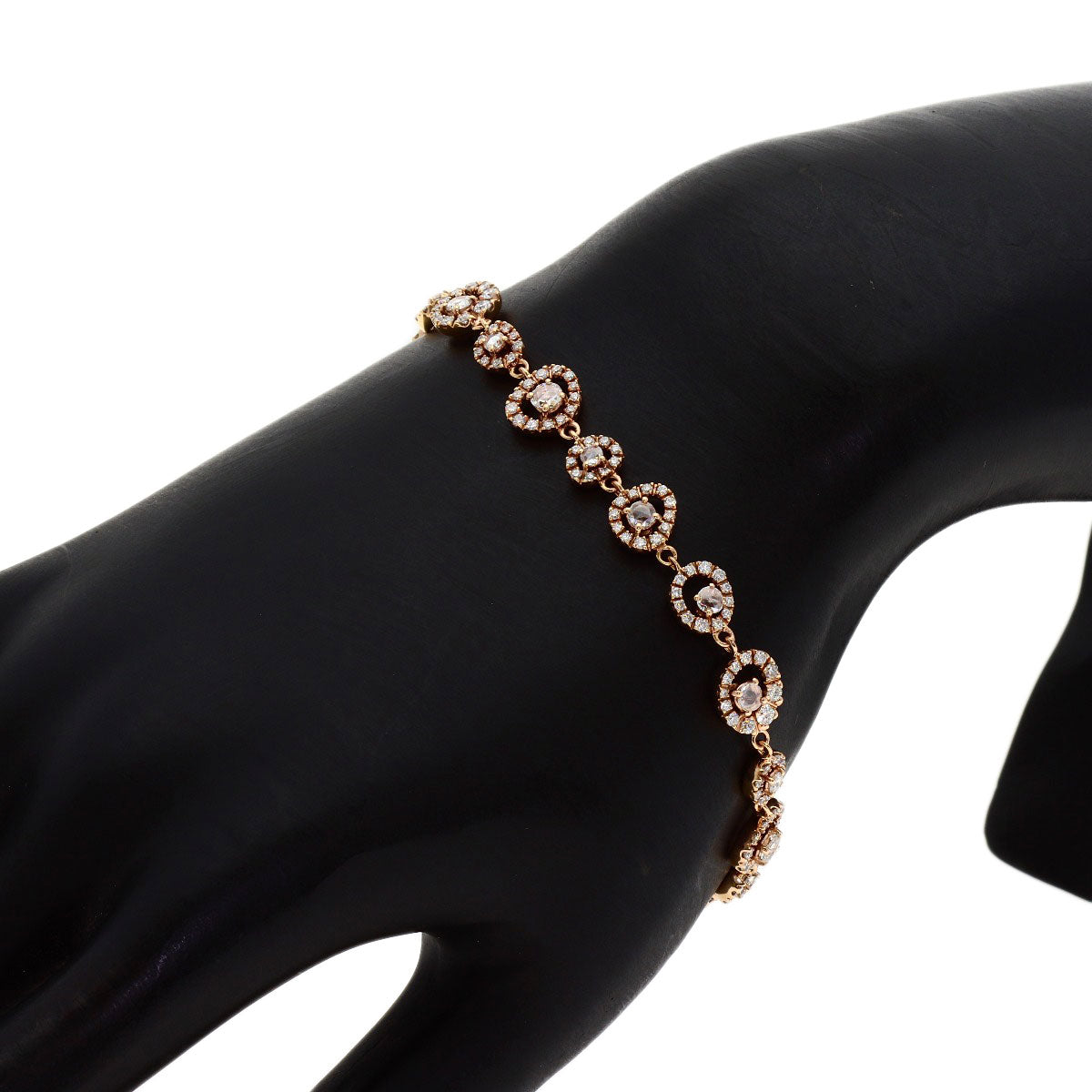 Damiani Juliet Diamond Bracelet K18 Pink Gold Ladies [Used]