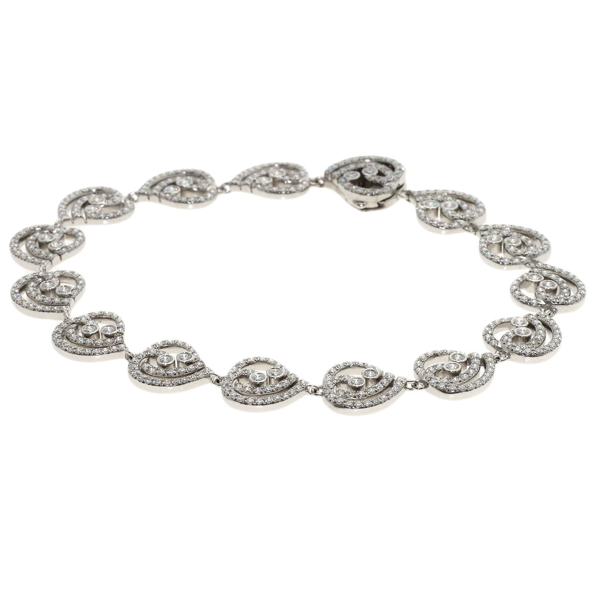 TIFFANY&Co. Enchanted Heart Diamond Bracelet Platinum PT950 Ladies [Used]