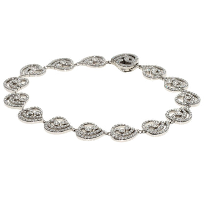 TIFFANY&Co. Enchanted Heart Diamond Bracelet Platinum PT950 Ladies [Used]