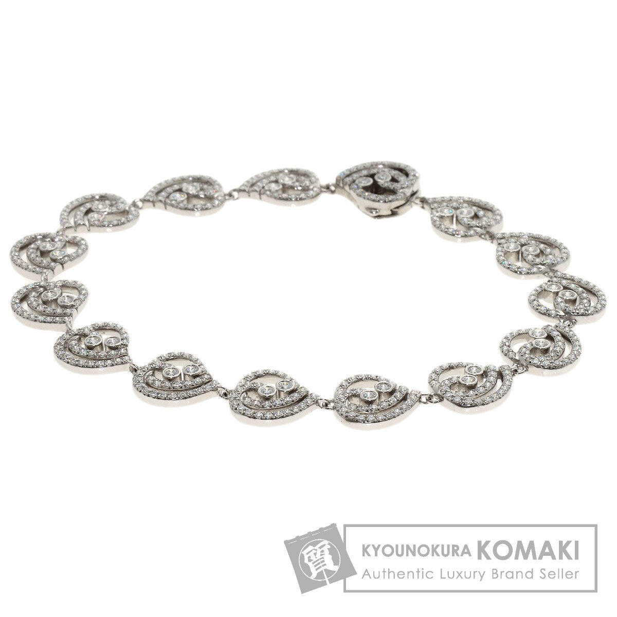 TIFFANY&Co. Enchanted Heart Diamond Bracelet Platinum PT950 Ladies [Used]