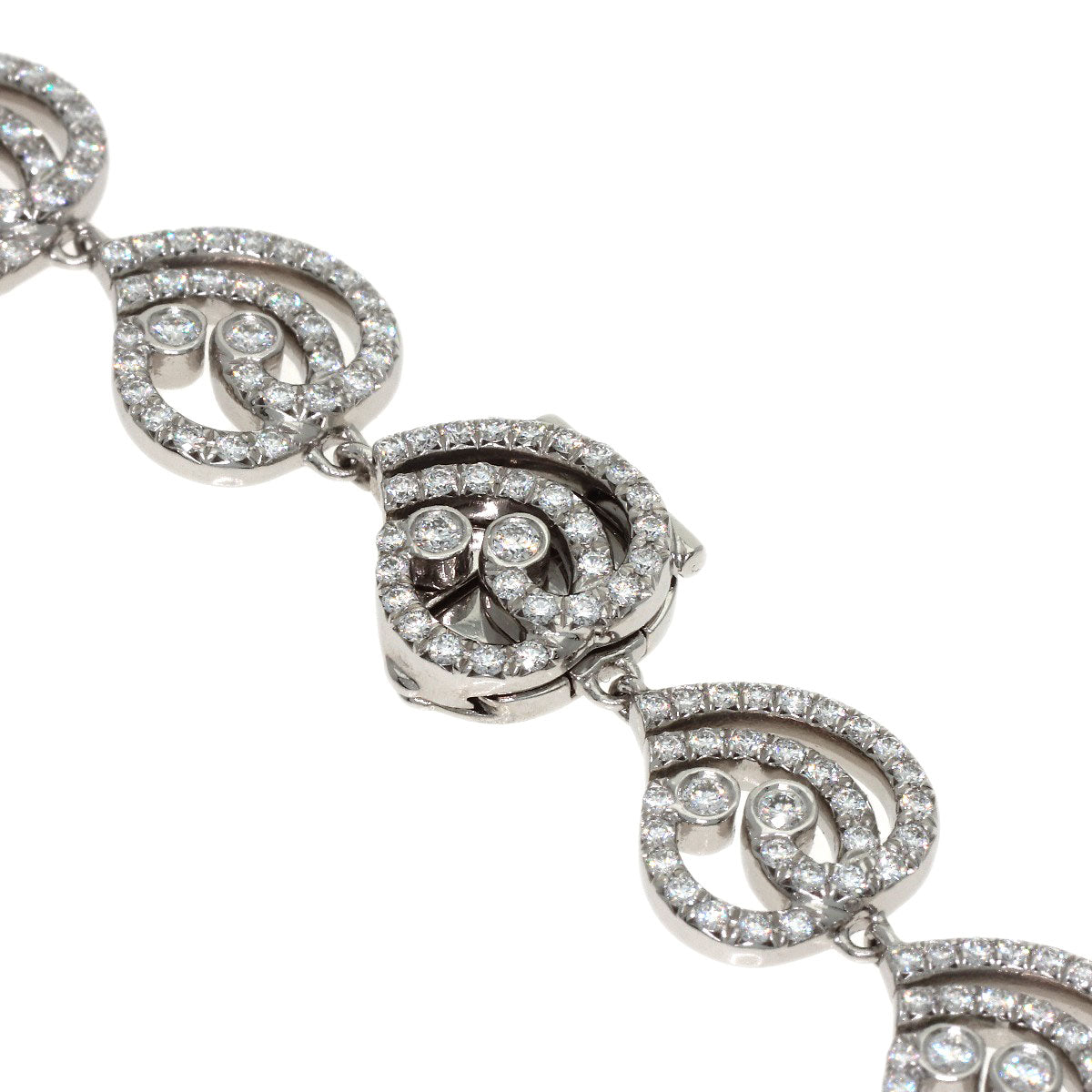TIFFANY&Co. Enchanted Heart Diamond Bracelet Platinum PT950 Ladies [Used]