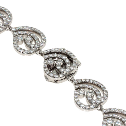 TIFFANY&Co. Enchanted Heart Diamond Bracelet Platinum PT950 Ladies [Used]