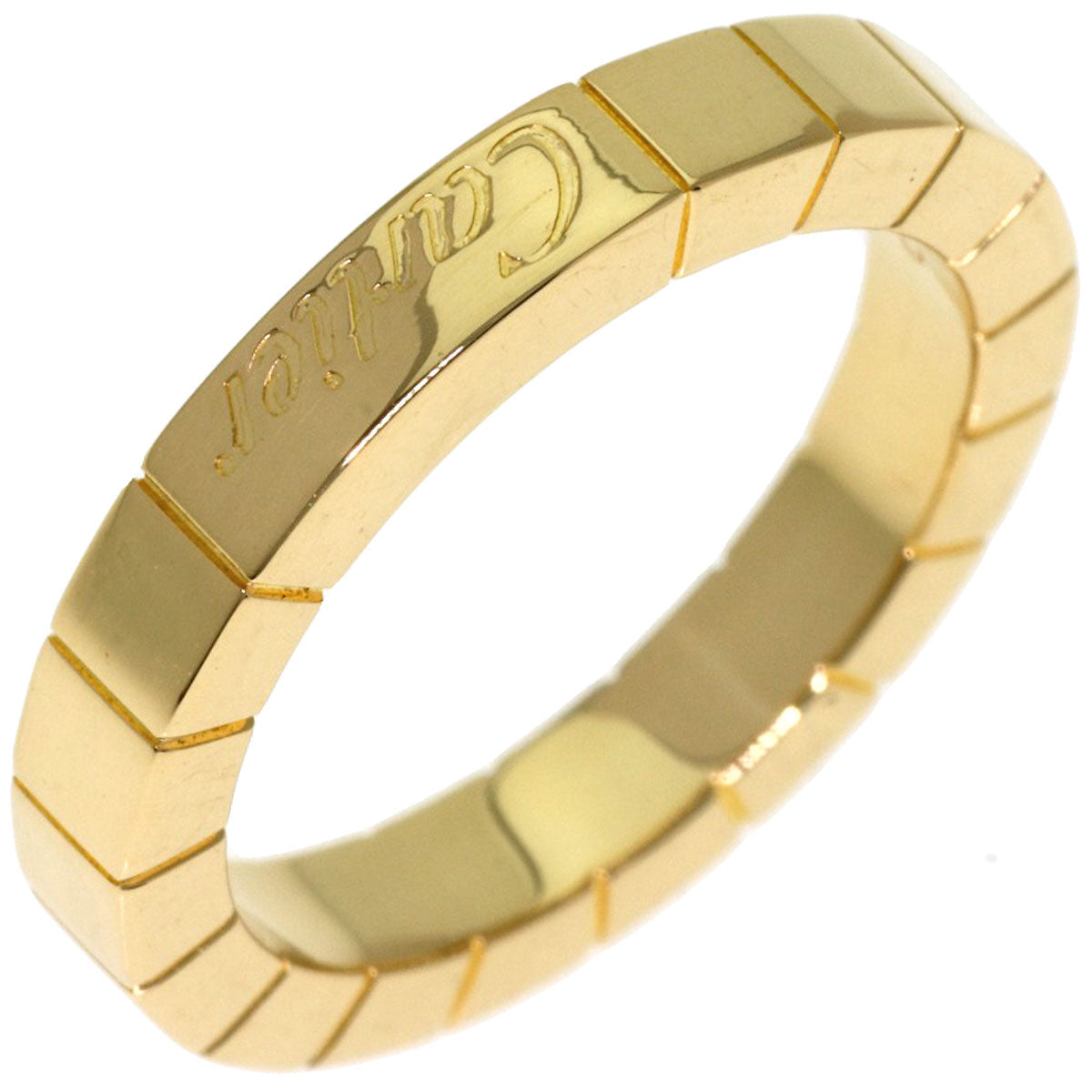 CARTIER Lanier # 47 Ring K18 Yellow Gold Ladies [Used]