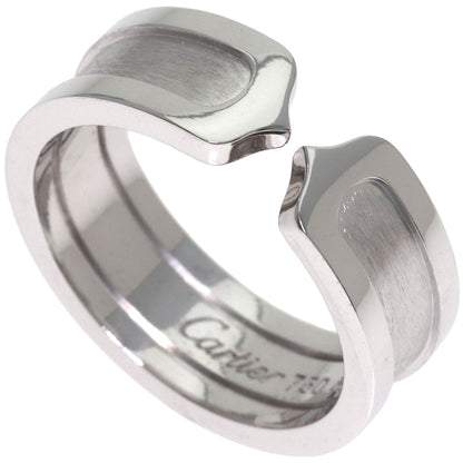 CARTIER C2 SM #52 Ring K18 White Gold Ladies [Used]