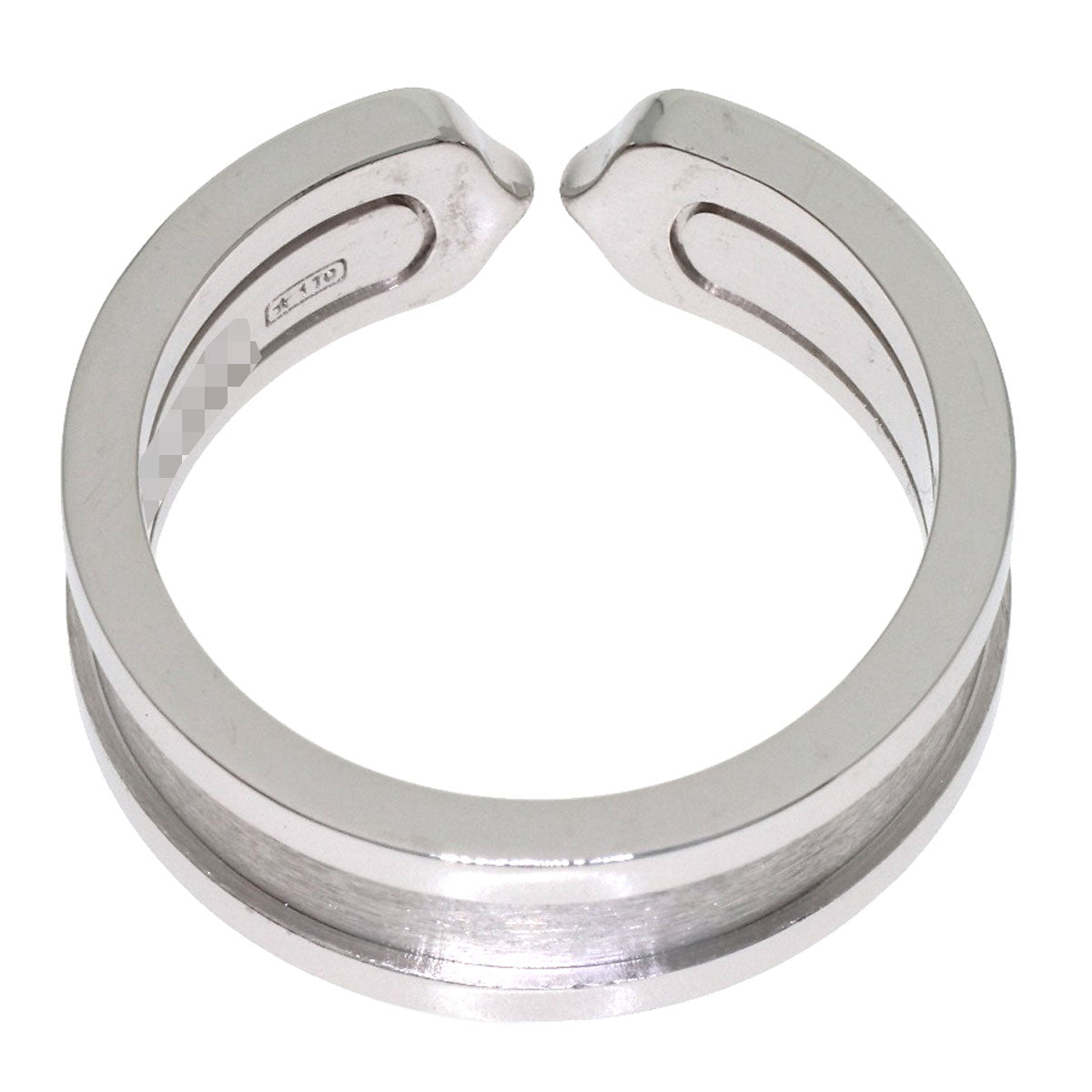 CARTIER C2 SM #52 Ring K18 White Gold Ladies [Used]