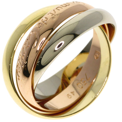 CARTIER Trinity #49 Ring K18 Yellow Gold 18K Pink GoldLadies [Used]