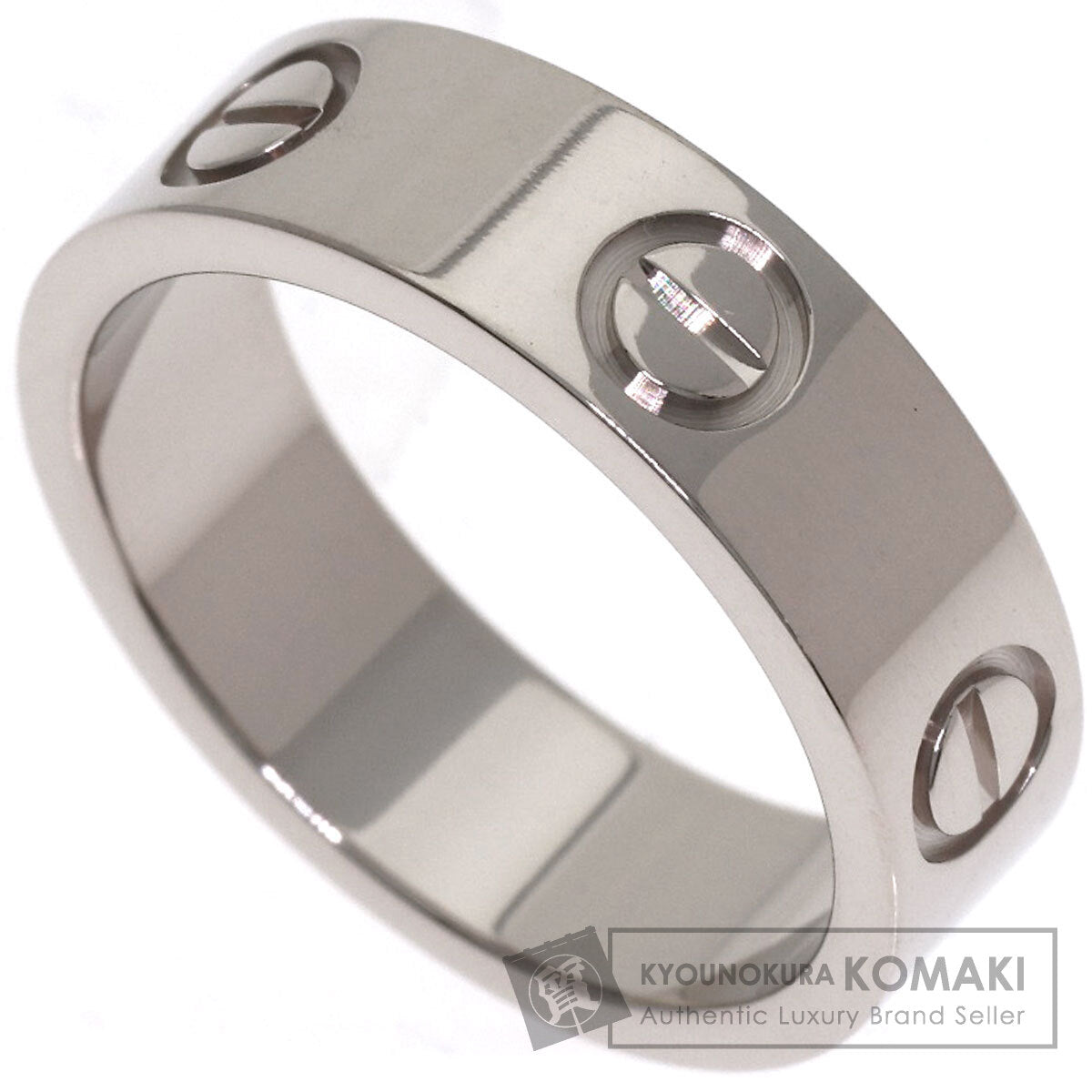 CARTIER love ring #51 Ring K18 White Gold Ladies [Used]