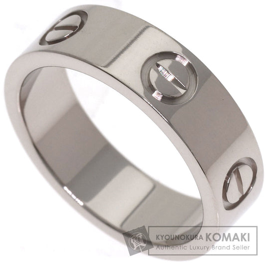CARTIER love ring #51 Ring K18 White Gold Ladies [Used]