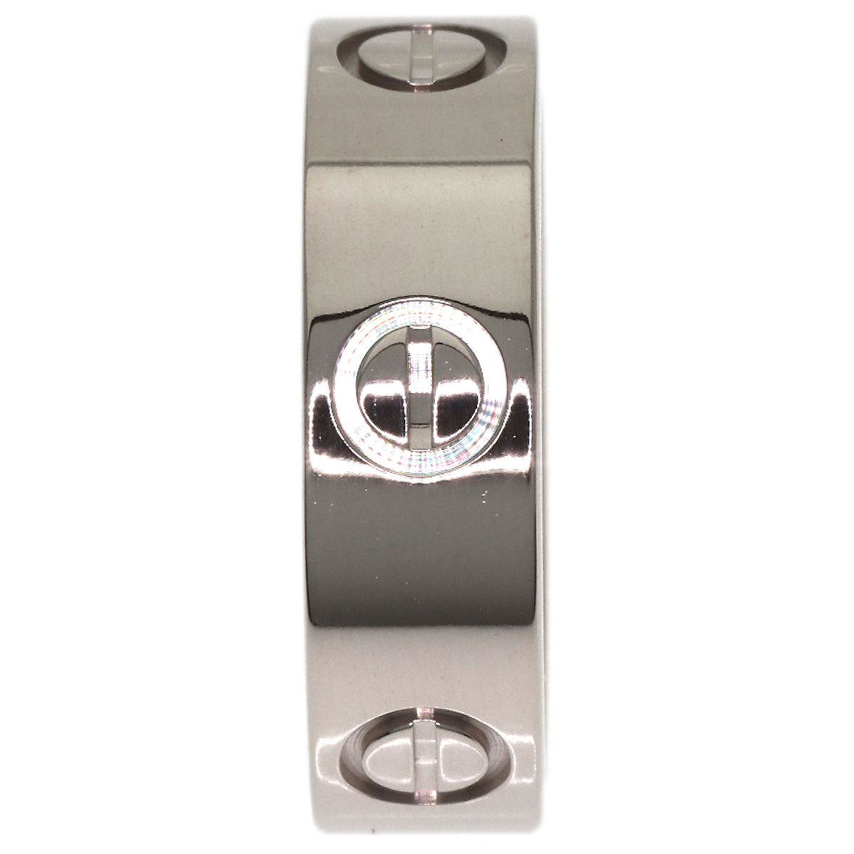 CARTIER love ring #51 Ring K18 White Gold Ladies [Used]