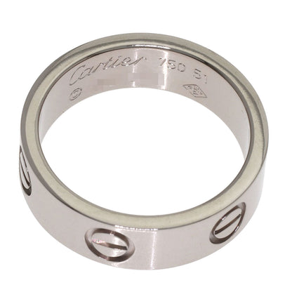 CARTIER love ring #51 Ring K18 White Gold Ladies [Used]