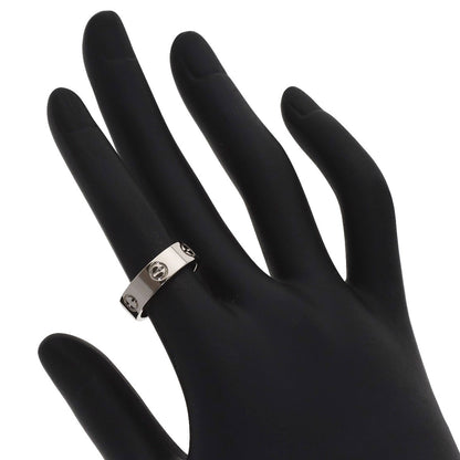 CARTIER love ring #51 Ring K18 White Gold Ladies [Used]